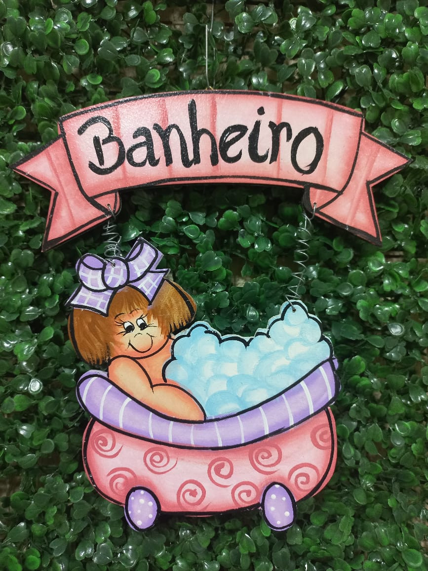 Guirlanda para banheiro feminino