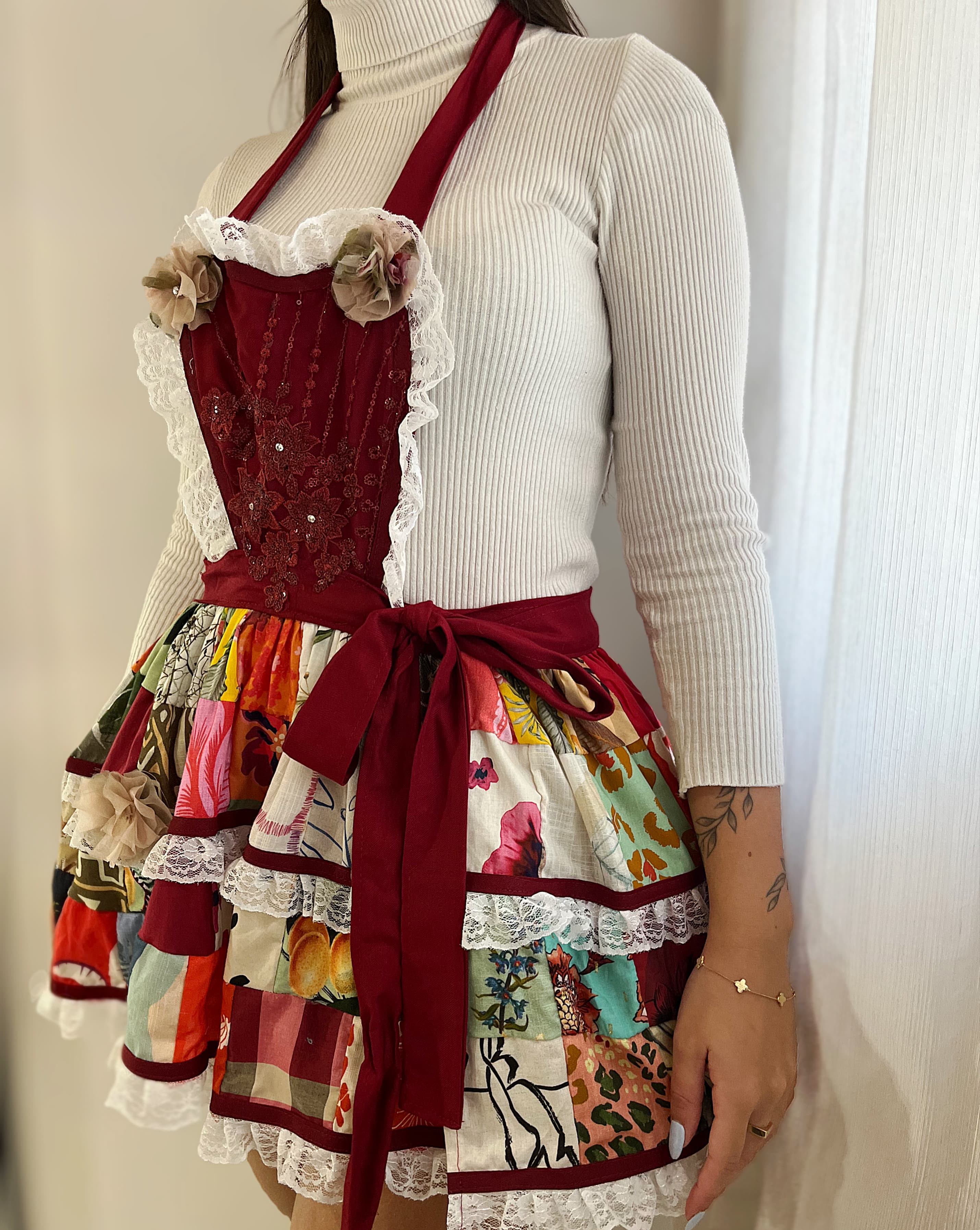 Vestido Junino adulto-feito por Biguaçu