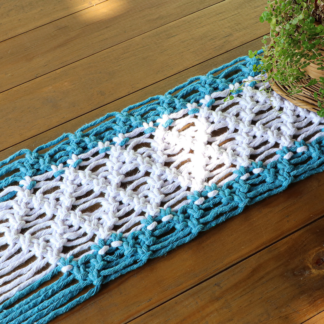 Caminho de mesa,centro de mesa em macrame tutorial passo a passo3.jpg