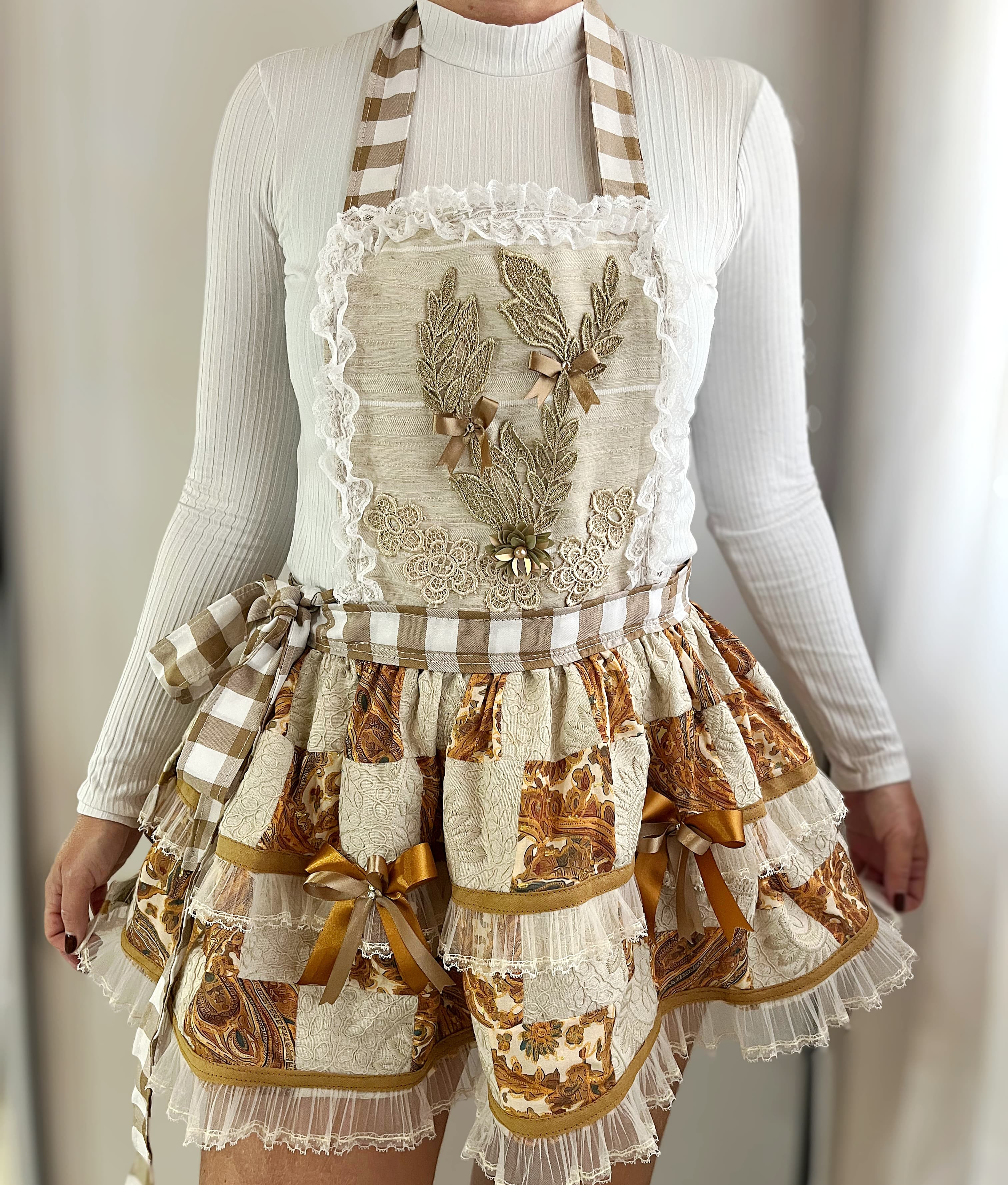 Vestido Junino Adulto-Feito por Biguaçu