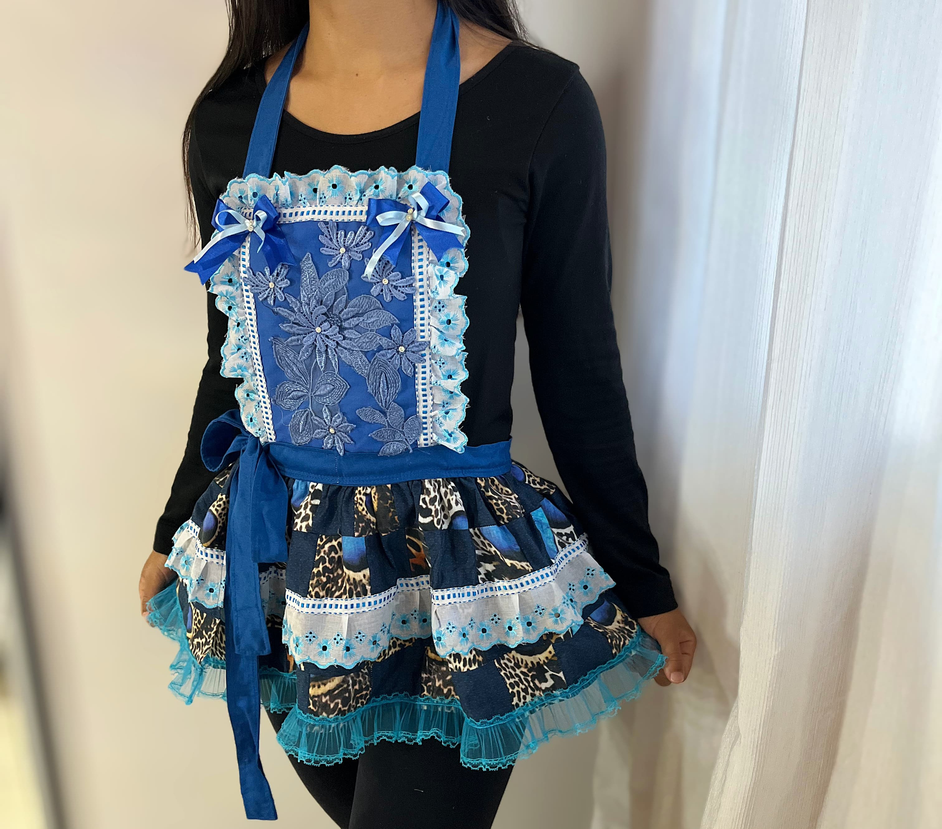 vestido junino juvenil-Feito por Biguaçu