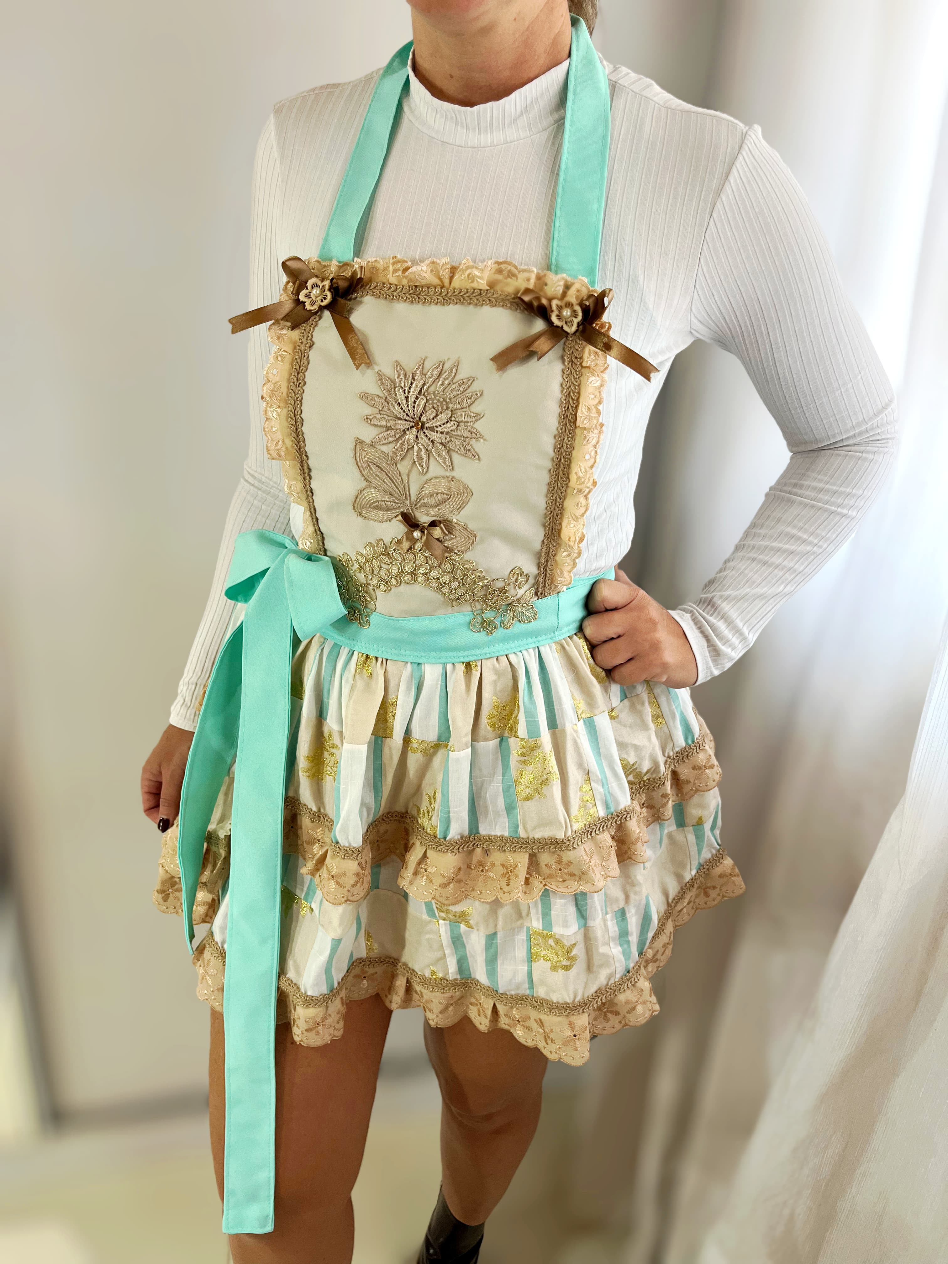 Vestido junino adulto-Feito por Biguaçu