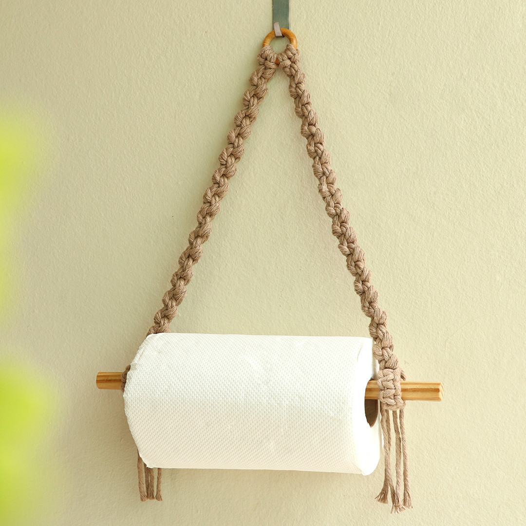 Suporte macrame,suporte papel toalha macrame,suporte toalha macrame,macrame Nó Corrente.jpg