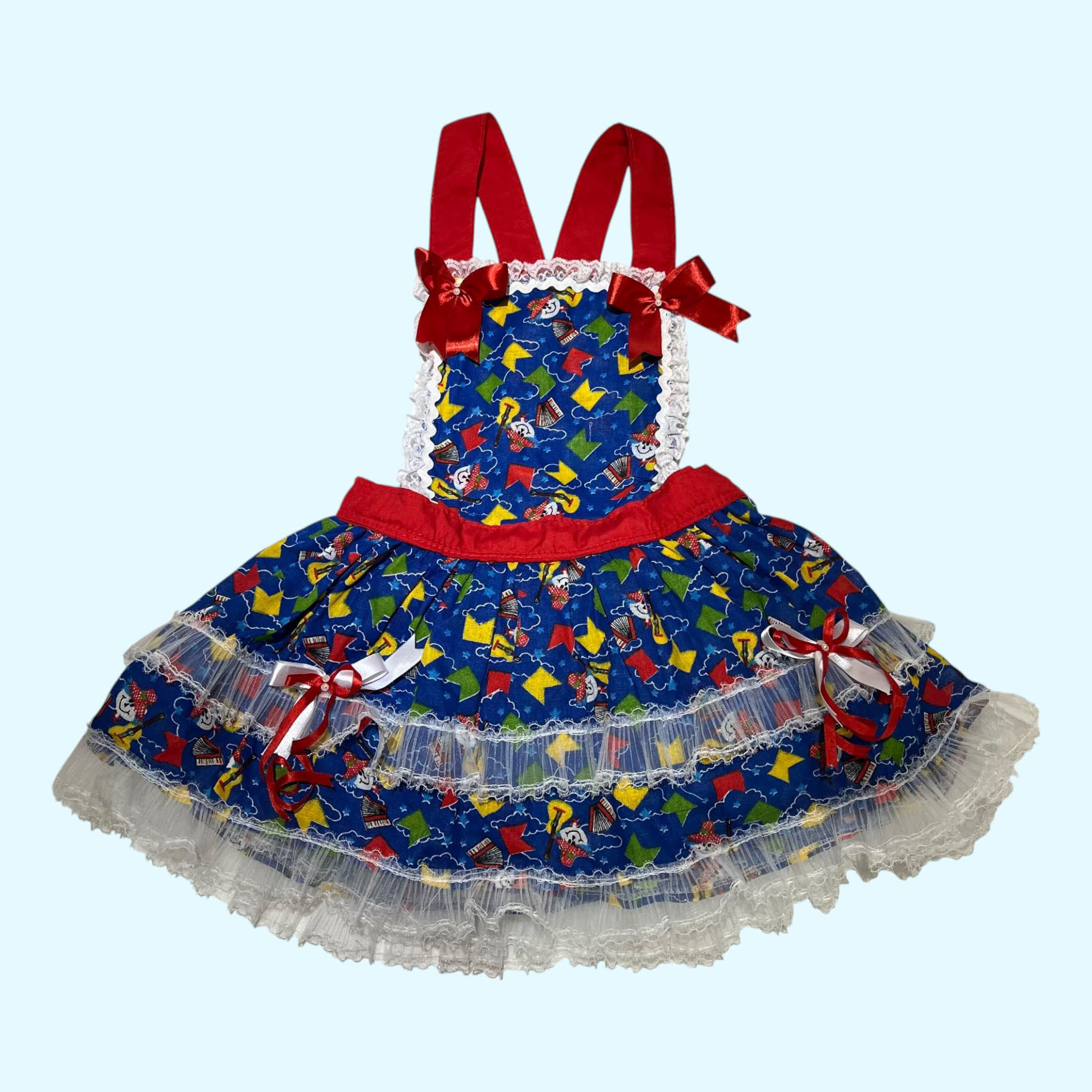 vestido de festa junina infantil- feito por Biguaçu
