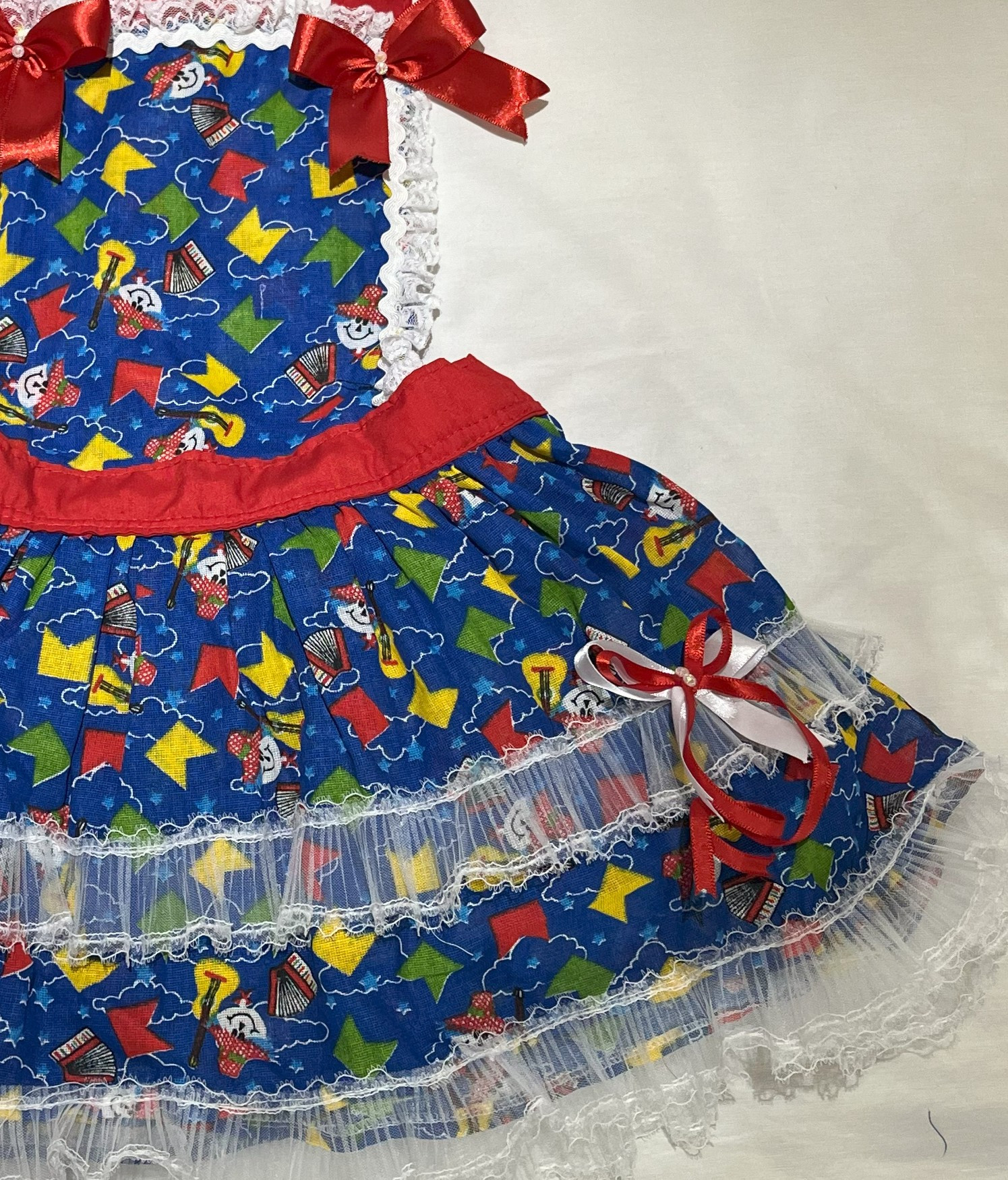vestido de festa junina infantil- feito por Biguaçu